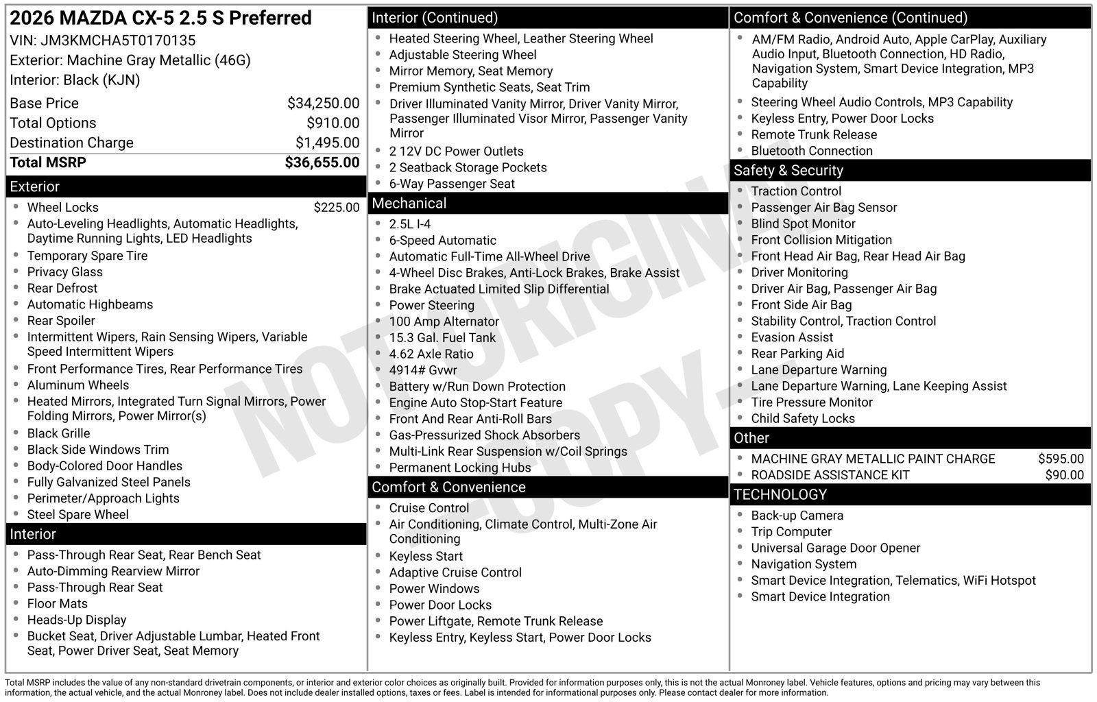 New 2026 MAZDA CX-5 Preferred AWD/4WD image 22