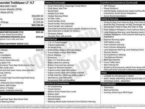Used 2024 Chevrolet TrailBlazer LT w/ LT Cold Weather Package image 2