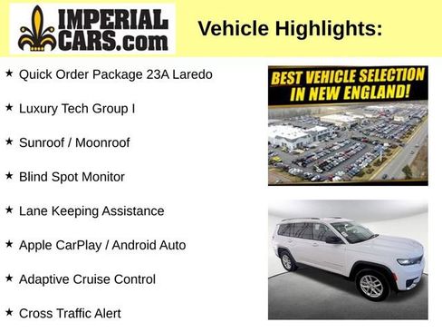 Used 2023 Jeep Grand Cherokee L Laredo w/ Luxury Tech Group I AWD/4WD image 3