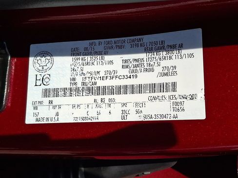 Used 2015 Ford F150 XLT w/ Equipment Group 301A Mid AWD/4WD image 27
