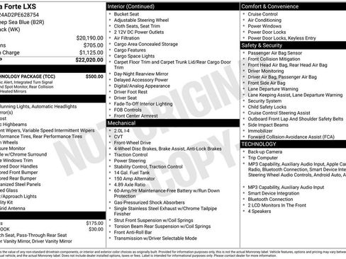 Used 2023 Kia Forte LXS w/ LXS Technology Package FWD image 29