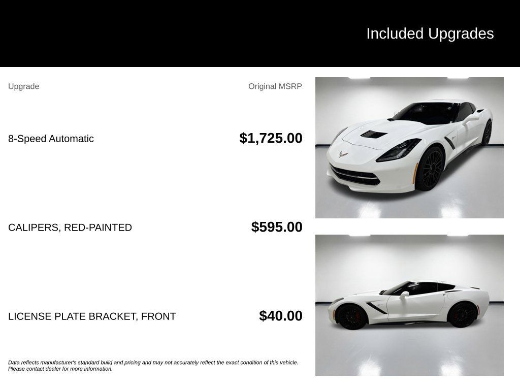 Used 2018 Chevrolet Corvette Stingray Coupe w/ 1LT RWD image 7