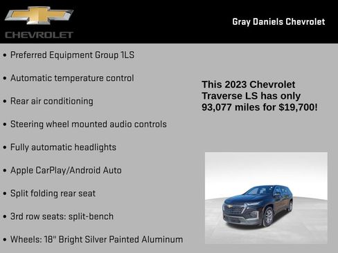 Certified 2023 Chevrolet Traverse LS image 6