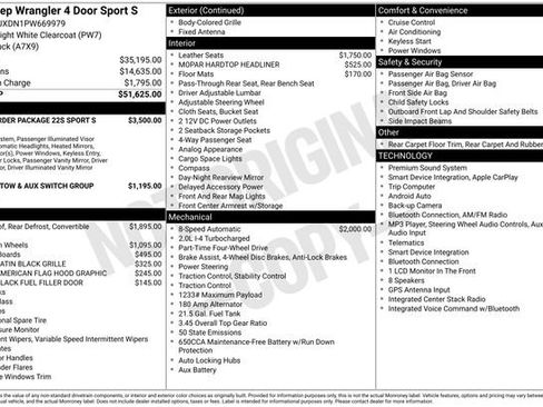 Used 2023 Jeep Wrangler Unlimited Sport AWD/4WD image 32