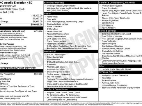 New 2026 GMC Acadia Elevation w/ Elevation Premium Package AWD/4WD image 4