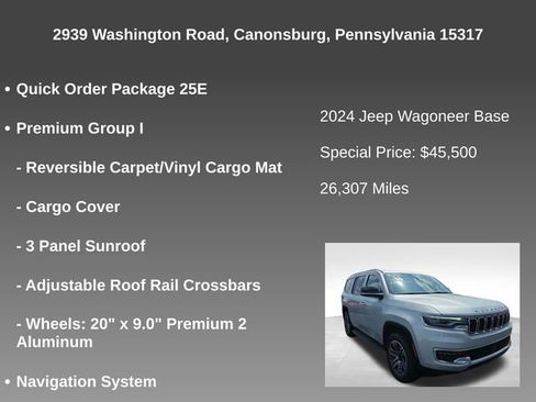 Used 2024 Jeep Wagoneer 4WD w/ Premium Group I image 3