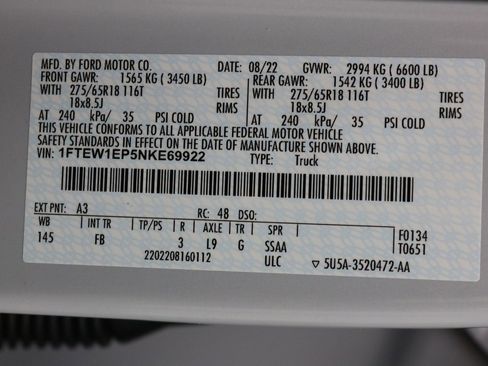 Certified 2022 Ford F150 XLT w/ Equipment Group 302A High image 23