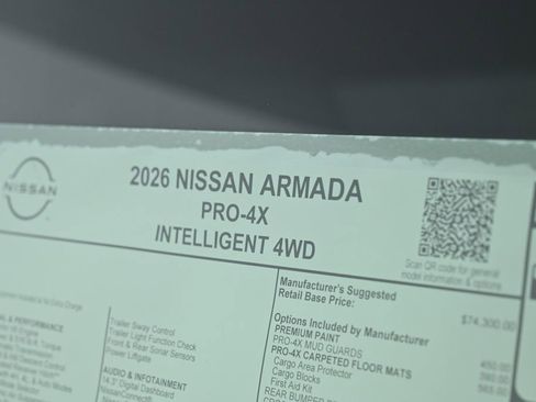 New 2026 Nissan Armada PRO-4X image 32