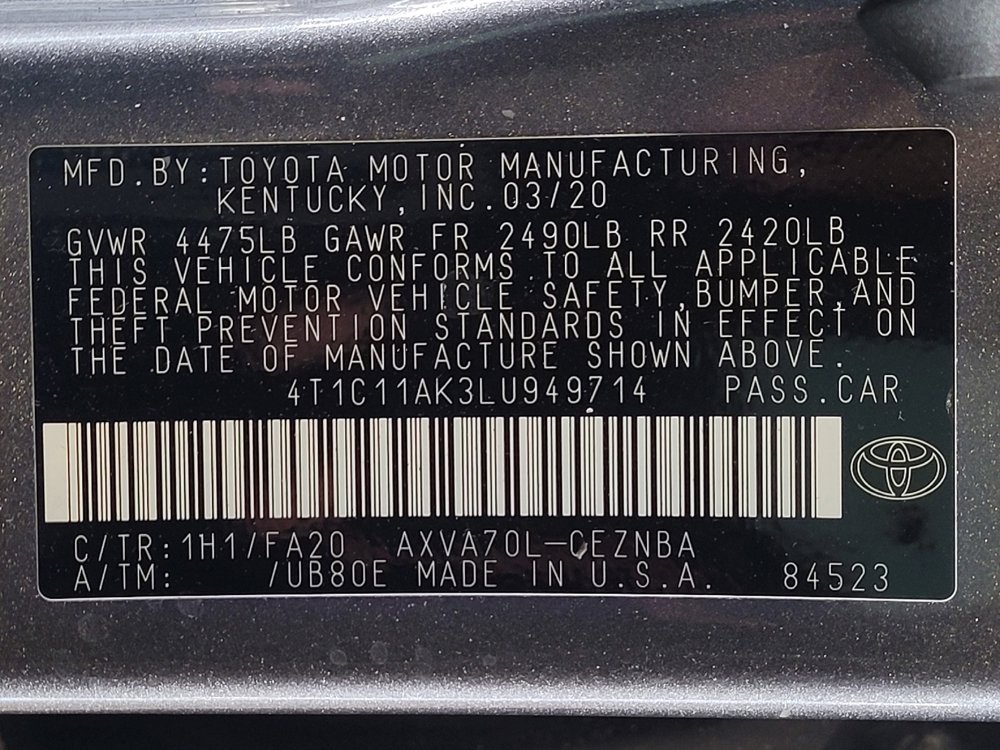 Used 2020 Toyota Camry LE FWD image 33
