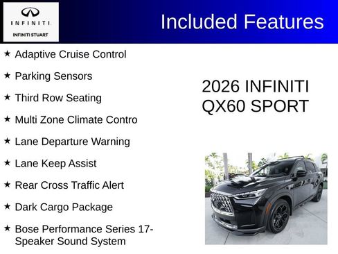 Certified 2026 INFINITI QX60 Sport w/ Dark Cargo Package AWD/4WD image 4