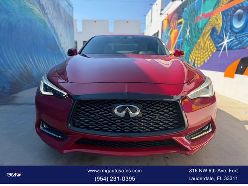 Used 2018 INFINITI Q60 Red Sport 400 w/ Pro Active Package image 2