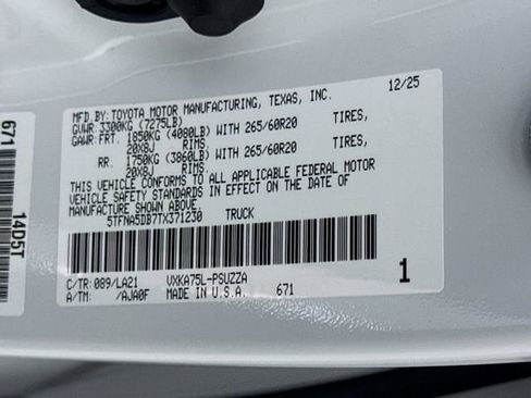 Certified 2026 Toyota Tundra Platinum AWD/4WD image 34