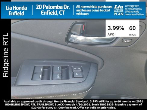 New 2026 Honda Ridgeline RTL image 15