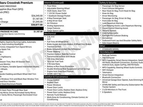 Certified 2024 Subaru Crosstrek 2.0i Premium w/ Popular Package #4 AWD/4WD image 21