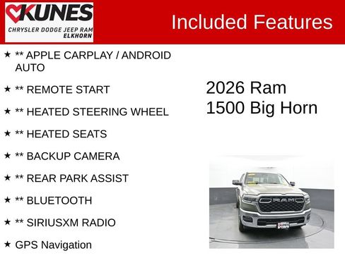 Used 2026 RAM 1500 Big Horn AWD/4WD image 2