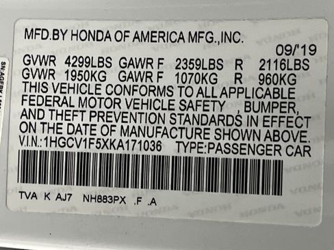Used 2019 Honda Accord EX-L image 66