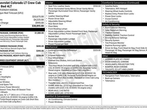 Used 2017 Chevrolet Colorado LT w/ Luxury Package, Chrome image 19