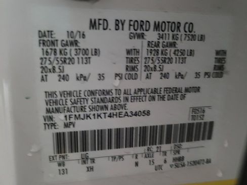 Used 2017 Ford Expedition EL Limited w/ Equipment Group 301A image 33