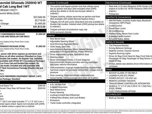 Used 2019 Chevrolet Silverado 2500 W/T w/ WT Convenience Package image 3