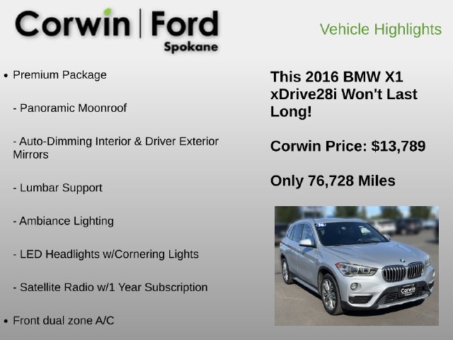 Used 2016 BMW X1 xDrive28i AWD/4WD image 12
