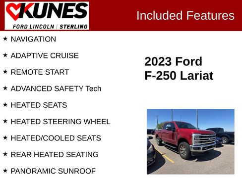 Used 2023 Ford F250 Lariat w/ Lariat Ultimate Package image 2
