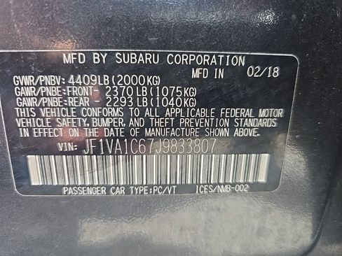 Used 2018 Subaru WRX Premium AWD/4WD image 13