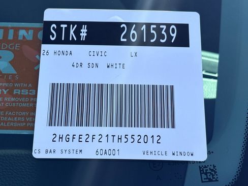 New 2026 Honda Civic LX image 21