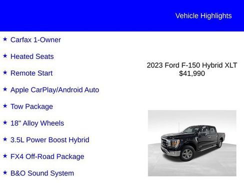 Certified 2023 Ford F150 XLT w/ Equipment Group 302A High AWD/4WD image 2