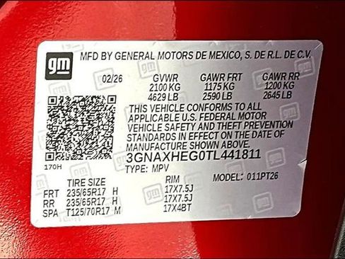 New 2026 Chevrolet Equinox LT w/ Convenience Package II FWD image 8