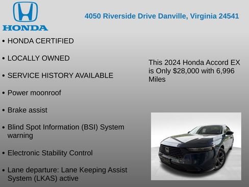 Used 2024 Honda Accord EX image 7