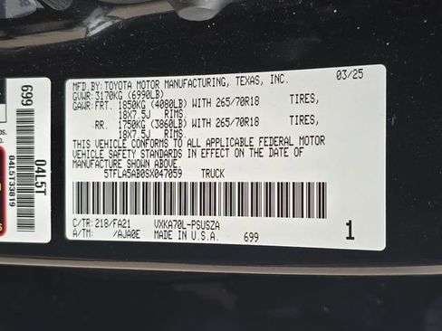 Used 2025 Toyota Tundra SR5 w/ SX Package image 34