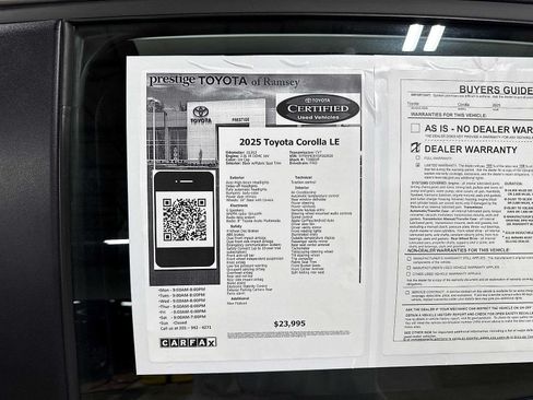 Used 2025 Toyota Corolla LE FWD image 13