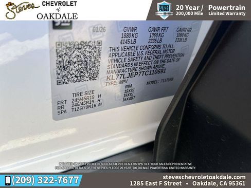 Certified 2026 Chevrolet Trax RS w/ Sunroof Package FWD image 36