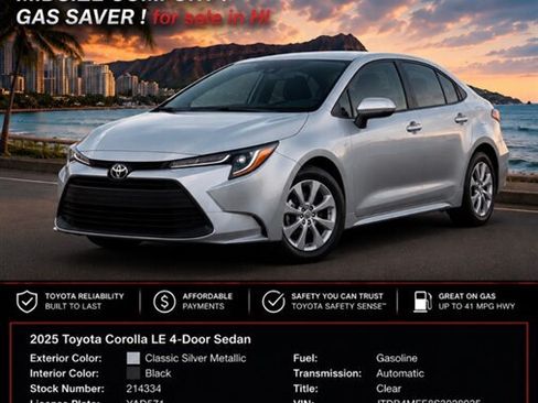 Used 2025 Toyota Corolla LE FWD image 1