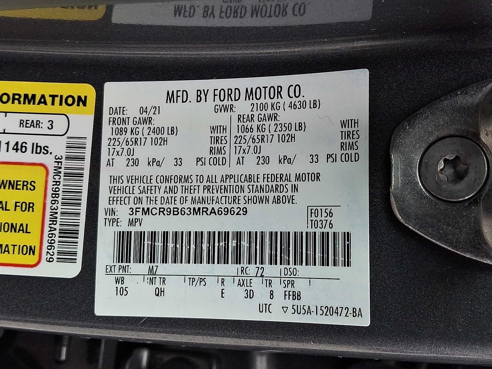Used 2021 Ford Bronco Sport Big Bend AWD/4WD image 27