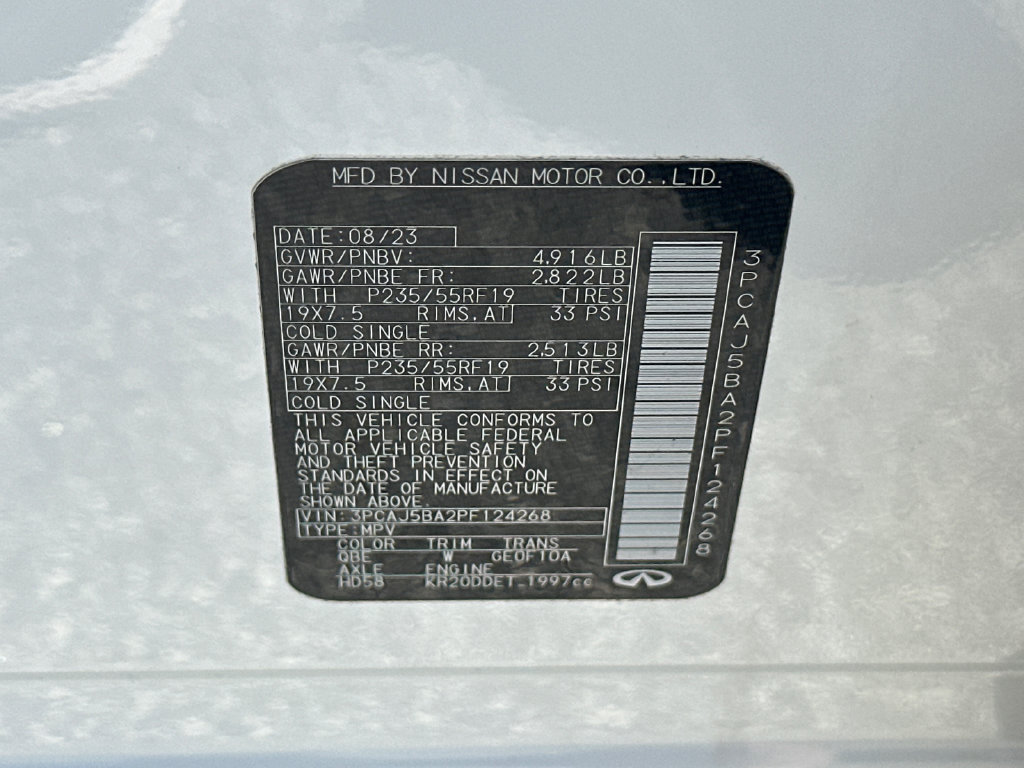 Certified 2023 INFINITI QX50 Luxe FWD image 32
