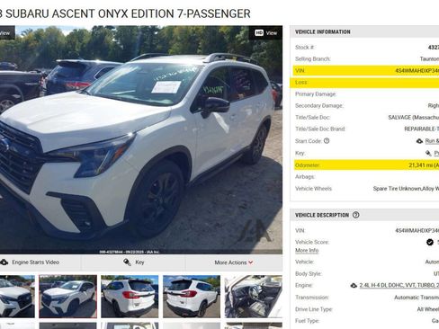 Used 2023 Subaru Ascent Onyx Edition image 48