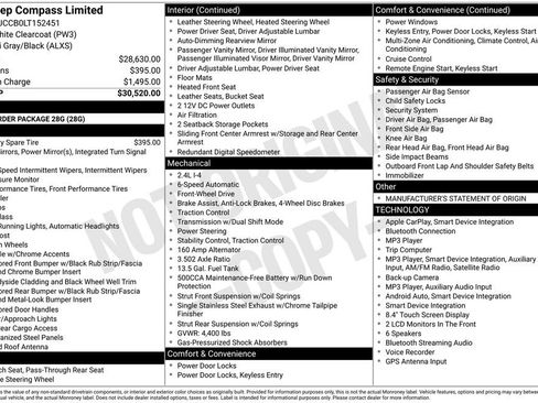 Used 2020 Jeep Compass Limited FWD image 2