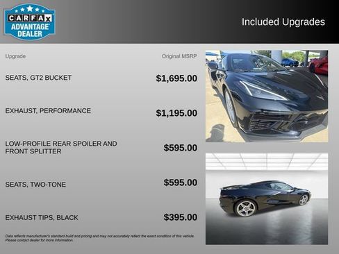 Used 2025 Chevrolet Corvette Stingray Preferred Cpe w/ Battery Protection Package RWD image 3