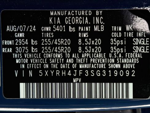 Certified 2025 Kia Sorento EX w/ Panoramic Sunroof Package image 49