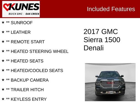 Used 2017 GMC Sierra 1500 Denali w/ Denali Ultimate Package AWD/4WD image 2