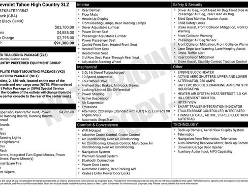 New 2026 Chevrolet Tahoe High Country image 4