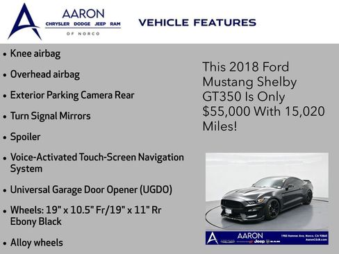Used 2018 Ford Mustang Shelby GT350 w/ Electronics Package image 12