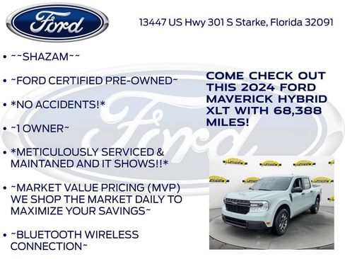 Certified 2024 Ford Maverick XLT w/ XLT Luxury Package FWD image 6