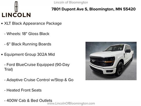 Used 2024 Ford F150 XLT w/ Equipment Group 302A MID AWD/4WD image 9