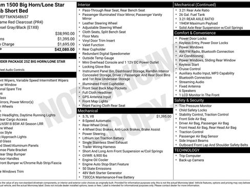 Used 2019 RAM 1500 Big Horn RWD image 3