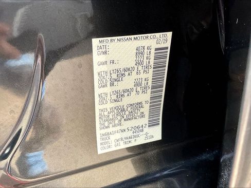Used 2019 Nissan Titan Platinum Reserve w/ Platinum Utility Package AWD/4WD image 20