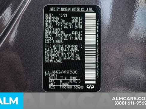 Used 2024 INFINITI QX80 Luxe image 53