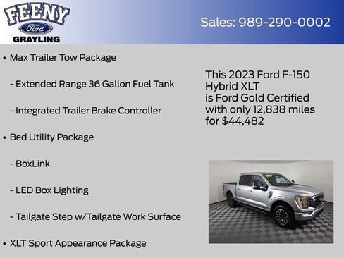 Certified 2023 Ford F150 XLT w/ Equipment Group 302A High image 22