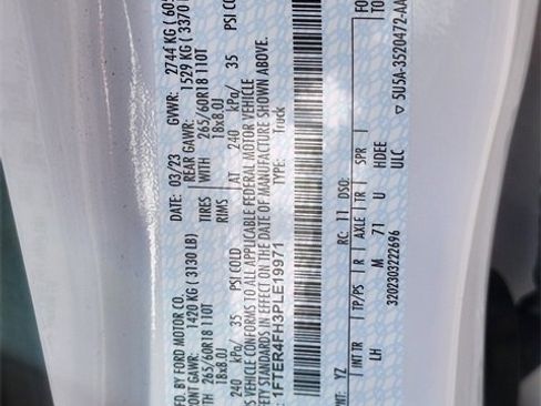 Certified 2023 Ford Ranger XLT w/ Equipment Group 302A High image 30